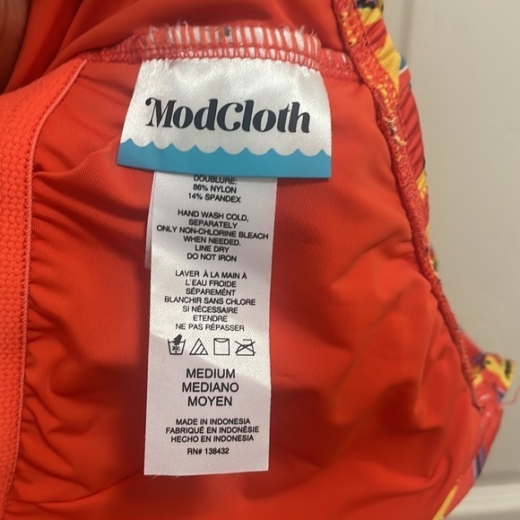 ModCloth The Joanna One-Piece Swimsuit New Sz Medium - Picture 2 of 10